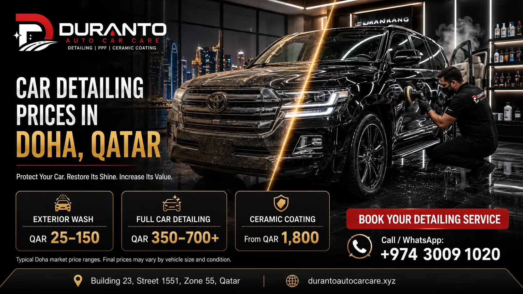 How Much Does Car Detailing Cost in Doha, Qatar How Much Does Car Detailing Cost in Doha, Qatar