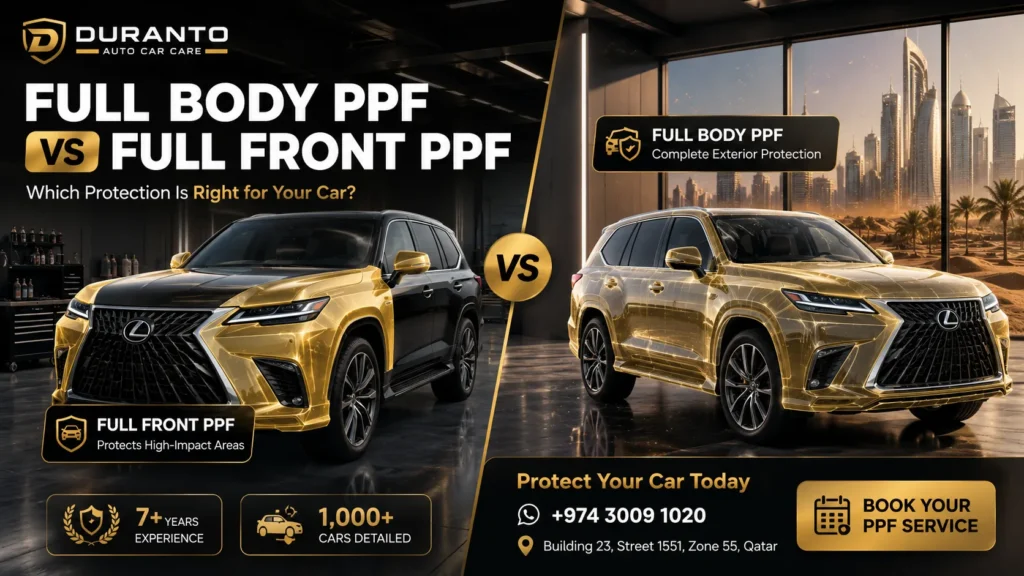 full body PPF vs front PPF Qatar