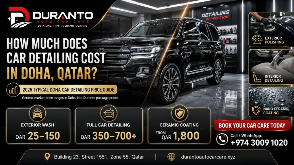 How Much Does Car Detailing Cost in Doha, Qatar