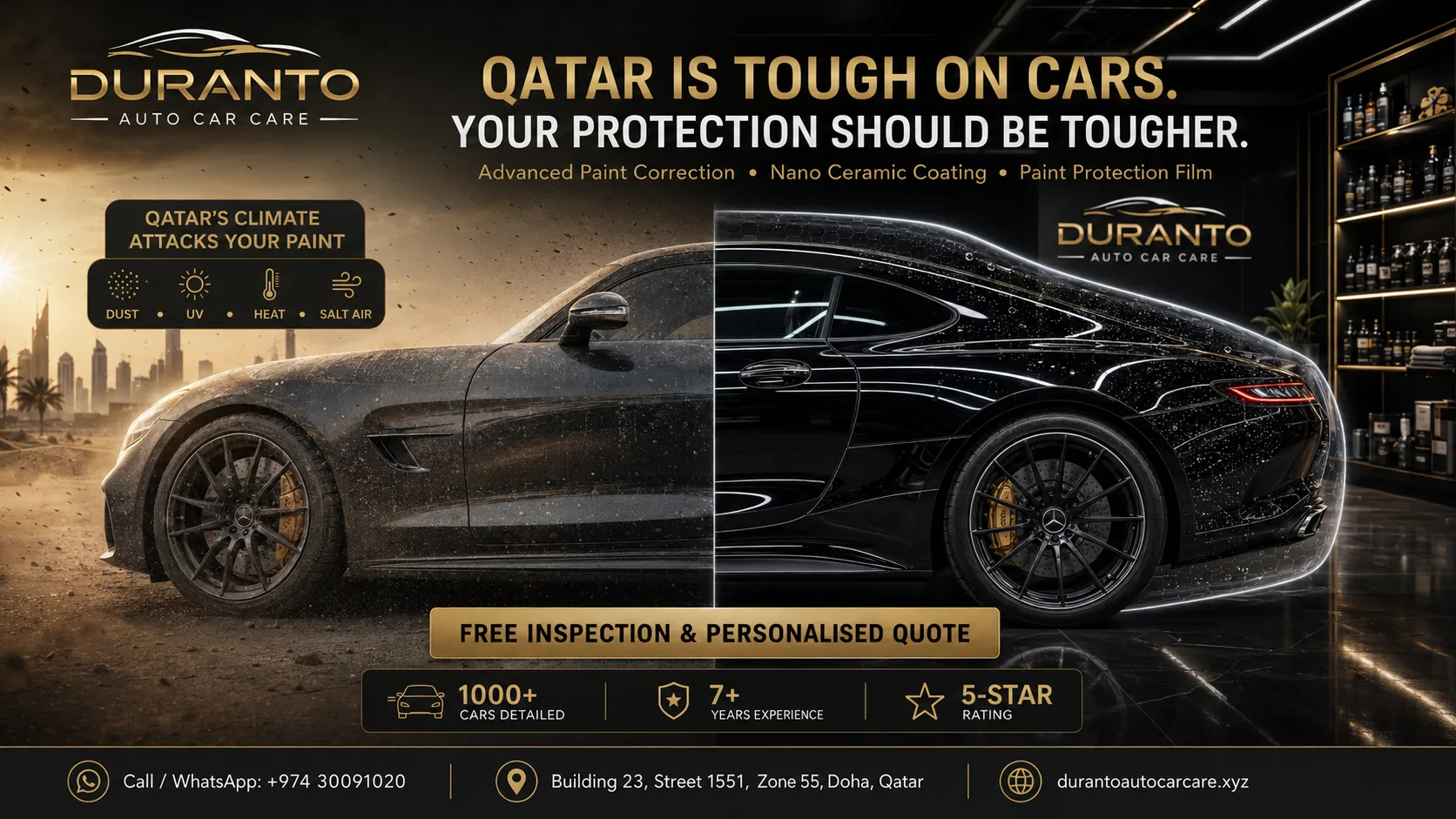 luxury car detailing Doha