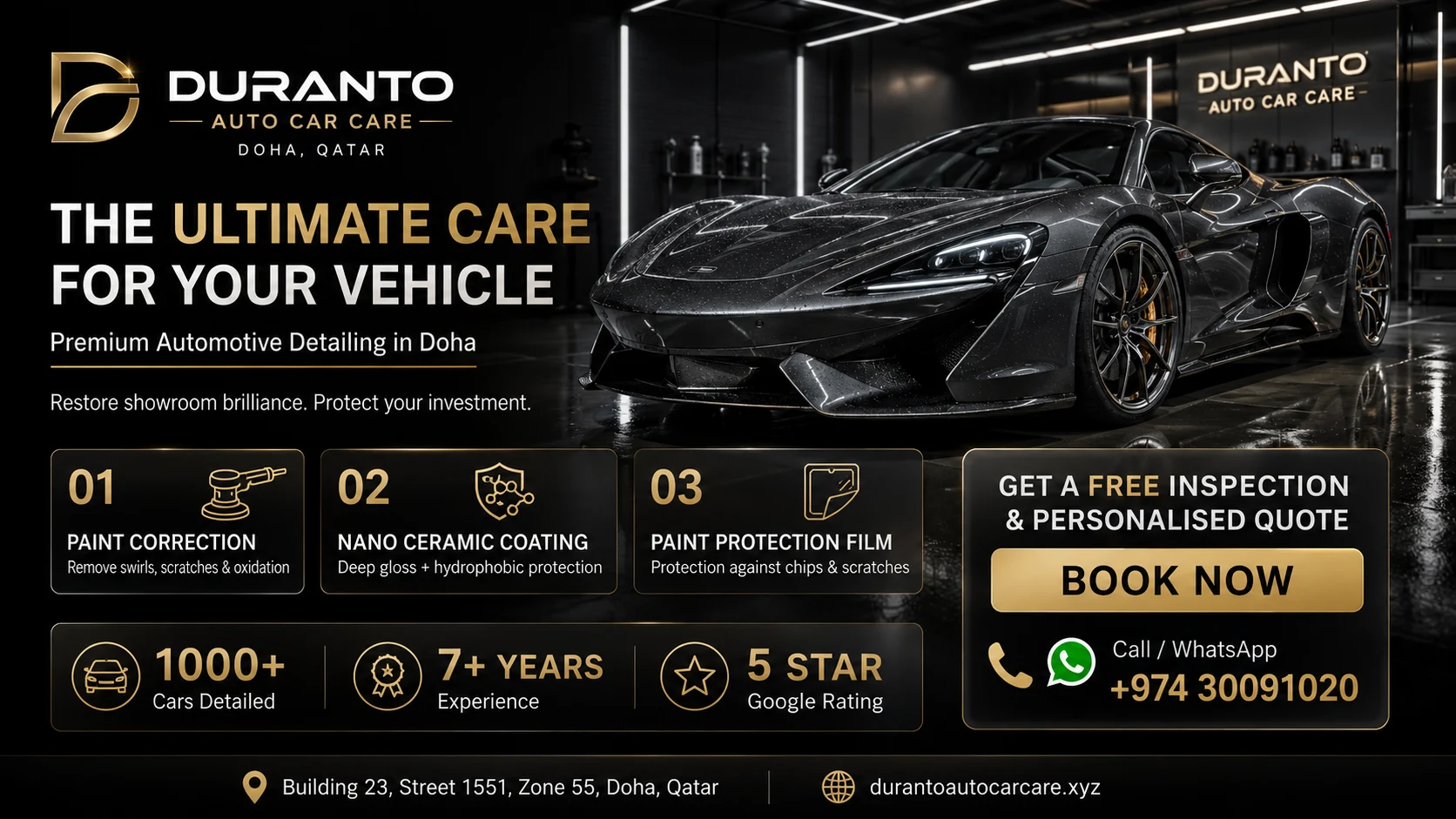 luxury car detailing Doha